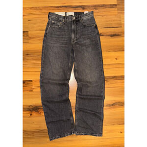 Everlane Cheeky Straight Jeans – Washed Black – Size 26 (BNWT)